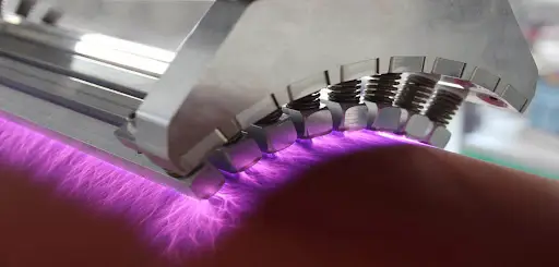corona treatment of plastic film