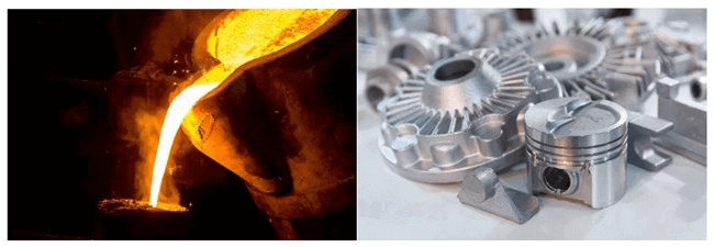 metal parts manufacturing methods - casting