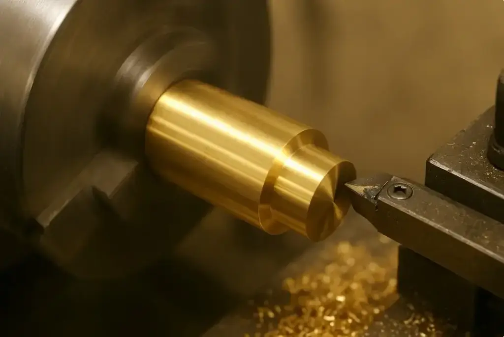 external turning of brass bars