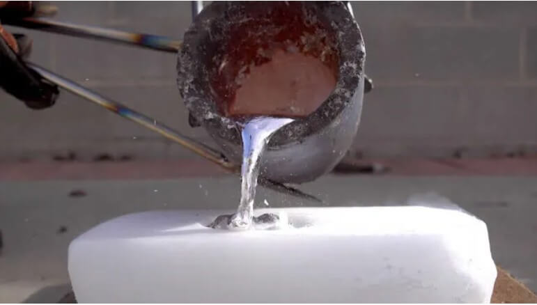 quenching temperature below the aluminum boiling point