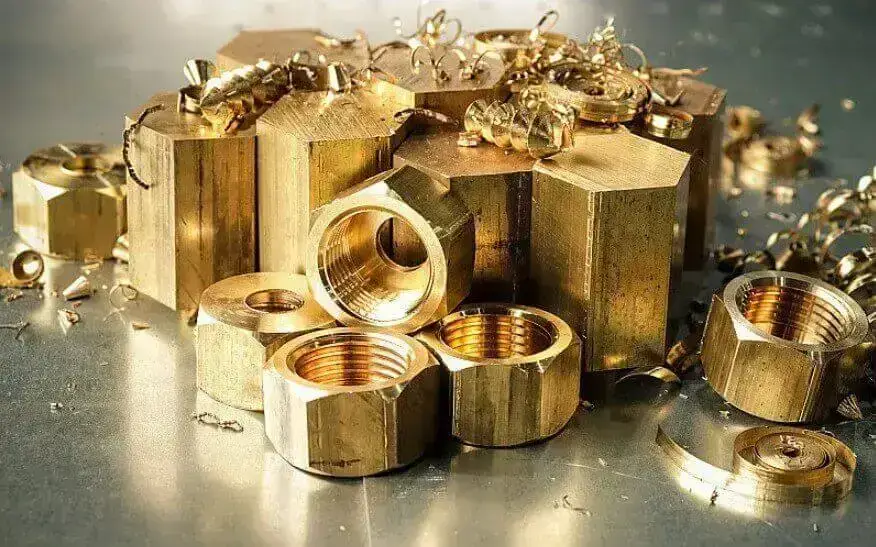 brass bars and brass parts