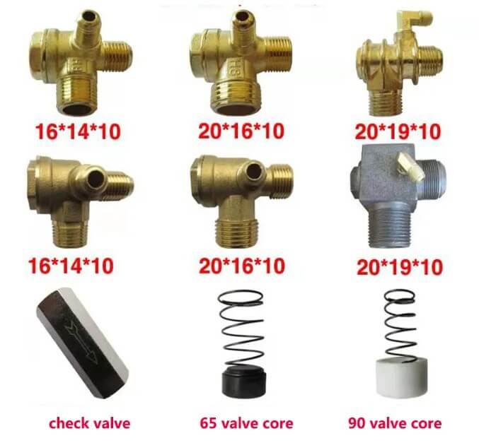 check valves of different sizes