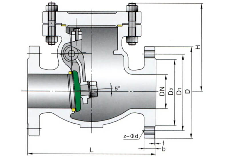 swing high pressure check valve