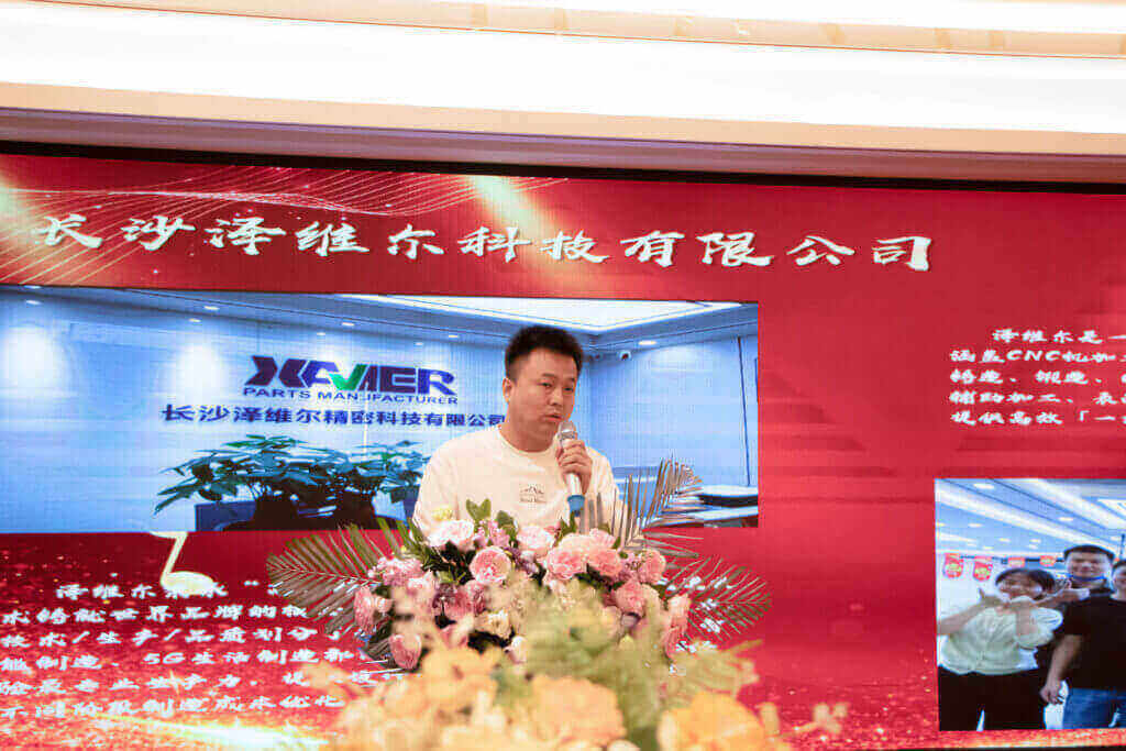 CEO takes the stage to deliver a speech