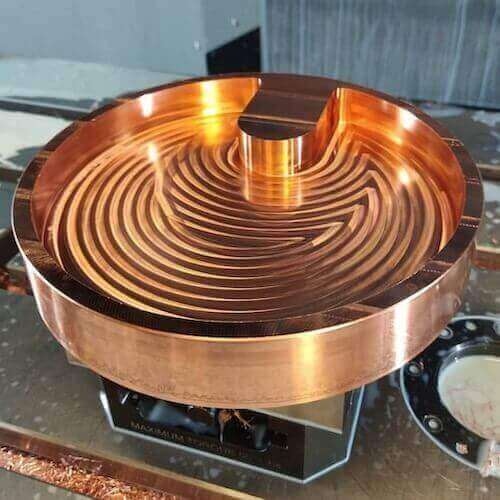 custom copper machining services