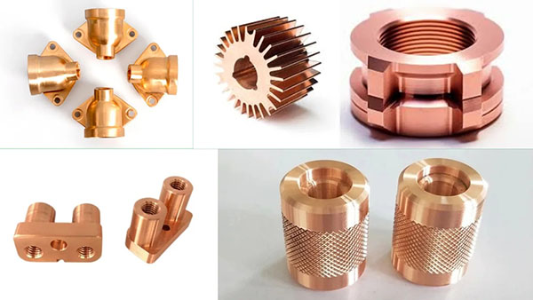 custom copper parts machining