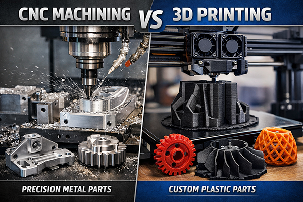 cnc machining vs 3d printing