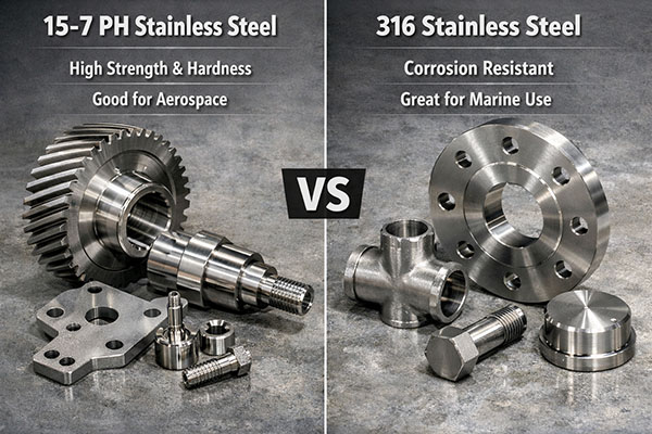 15 7 ph stainless steel vs 316