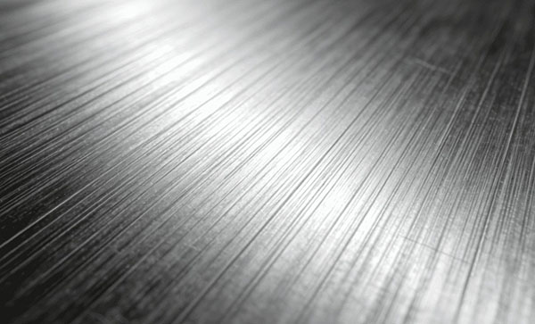 brushed aluminum finish