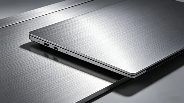 brushed aluminum finish