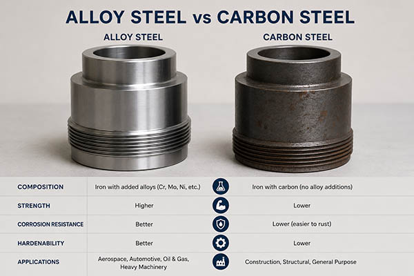 alloy steel vs carbon steel cnc