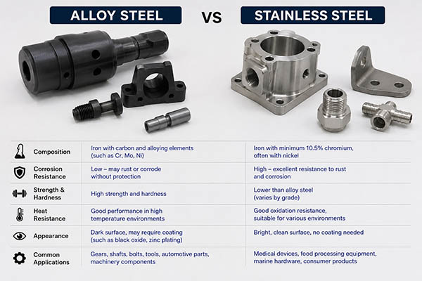 alloy steel vs stainless steel