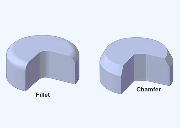 chamfer vs fillet