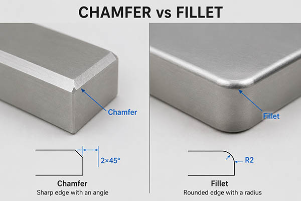 chamfer vs fillet