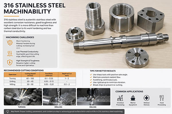 316 stainless steel machinability