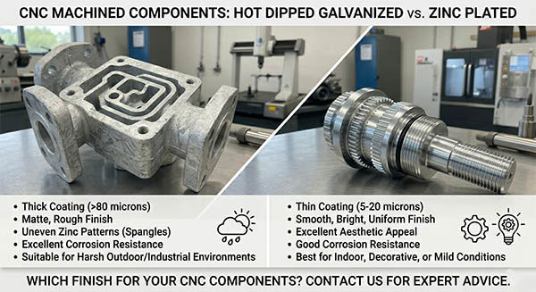 hot dipped galvanized vs zinc plated
