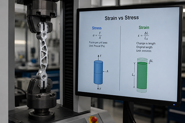 strain vs stress