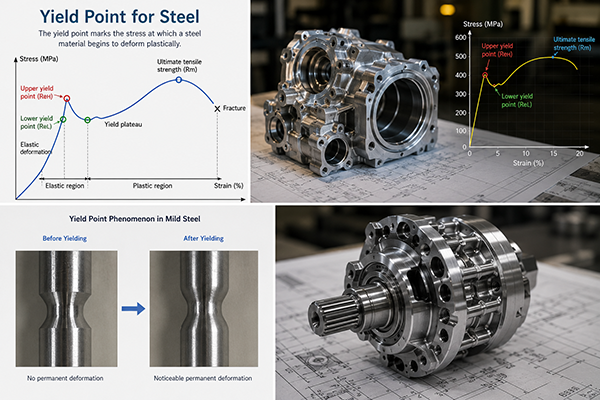 yield point for steel
