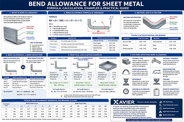 bend allowance for sheet metal
