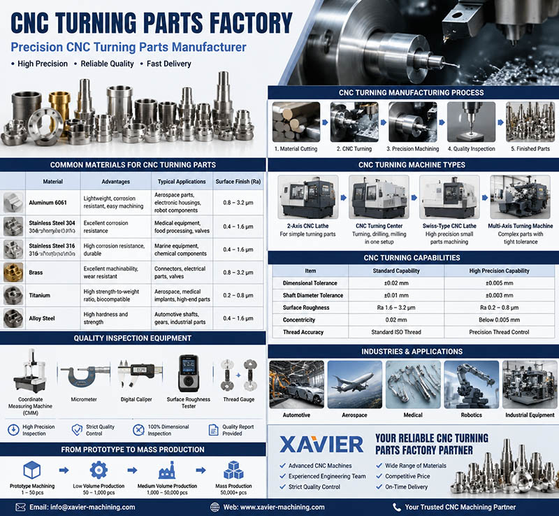 cnc turning parts factory