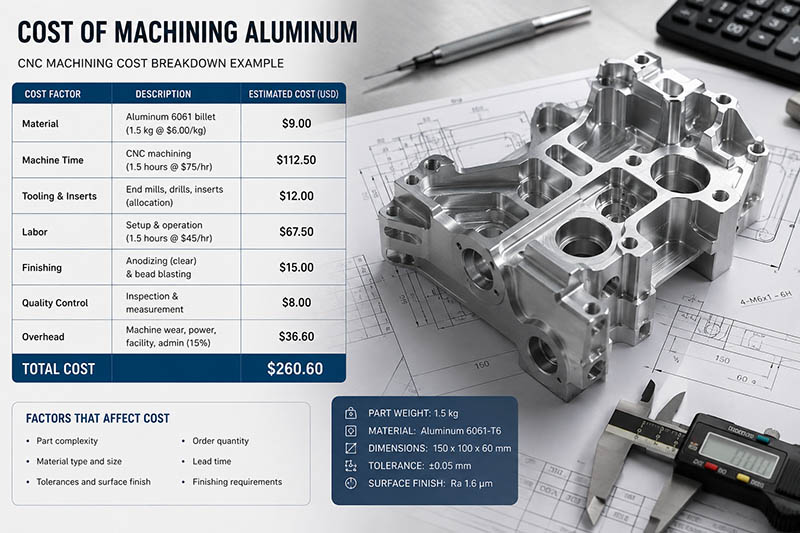 cost of machining aluminum