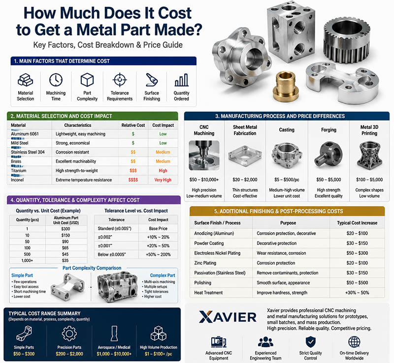 how much to get a metal part made