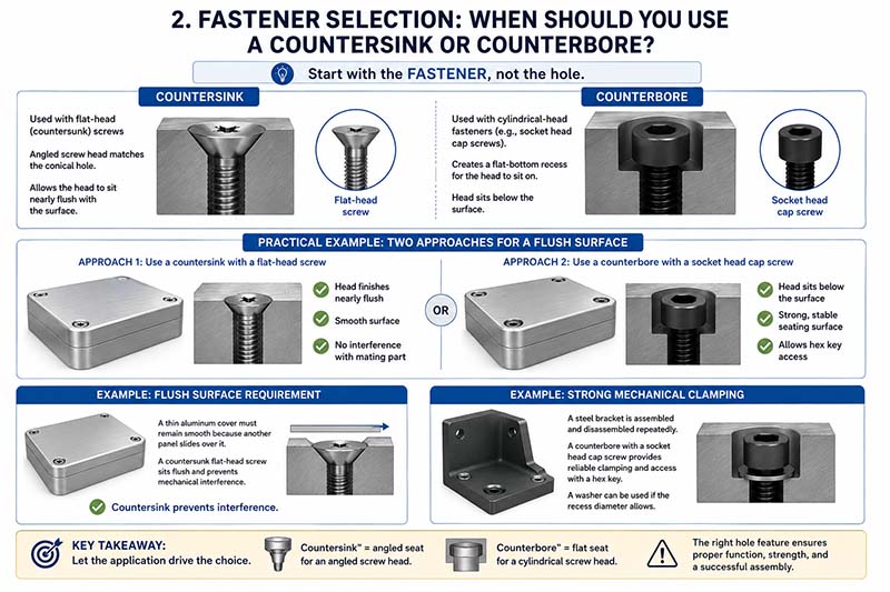 countersink vs counterbore