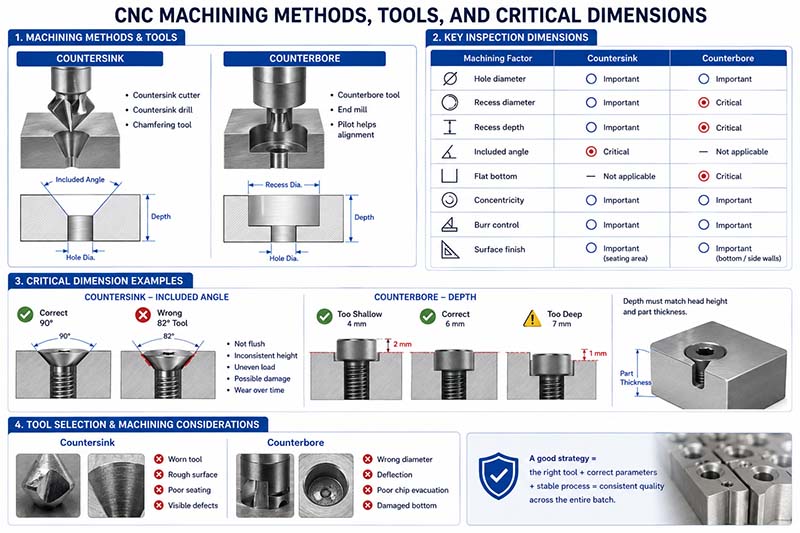 countersink vs counterbore