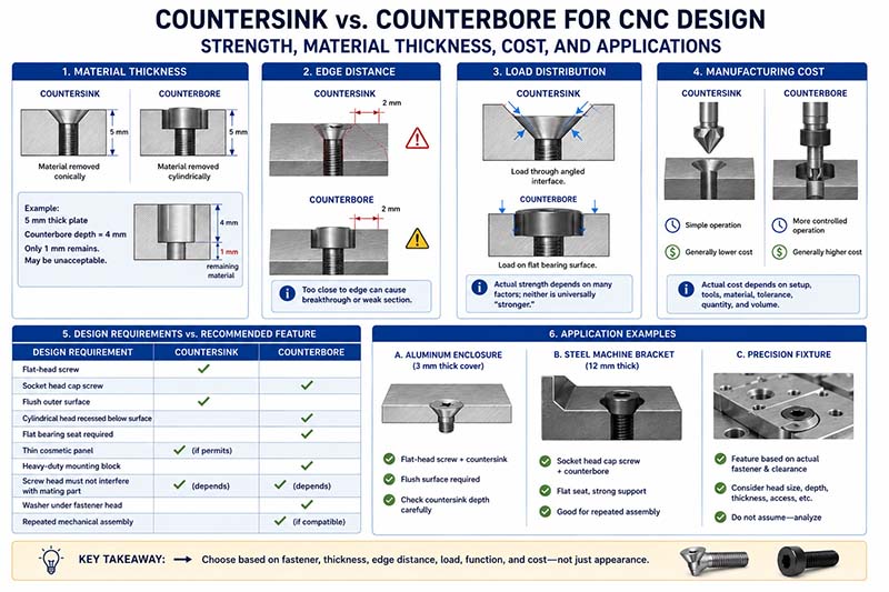 countersink vs counterbore