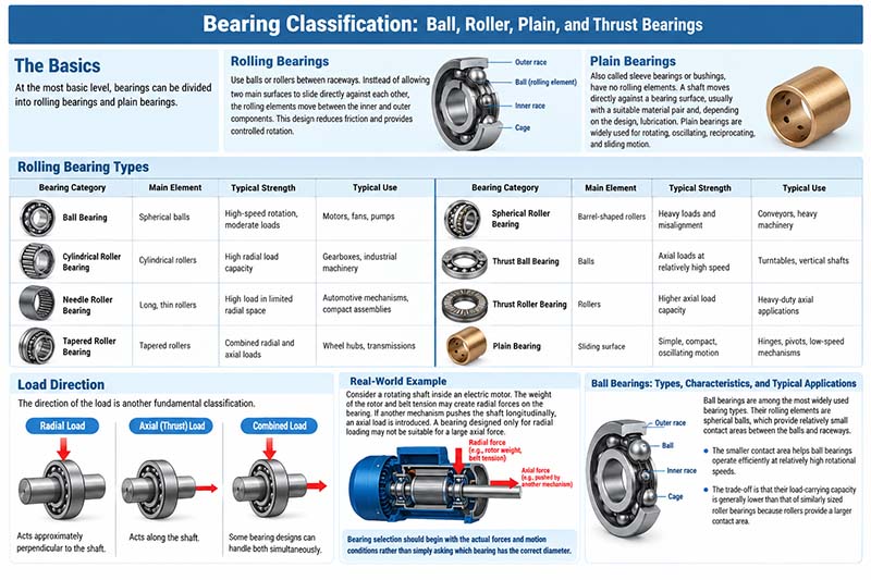 different kinds of bearings