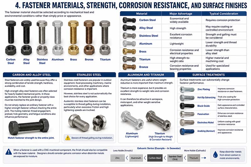 different types of fasteners