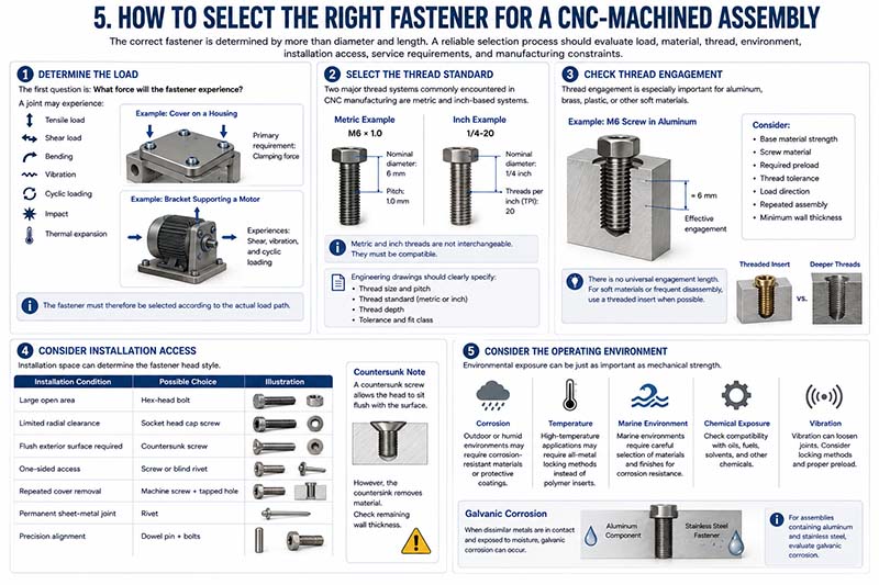 different types of fasteners