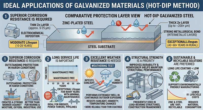 galvanized vs zinc plated