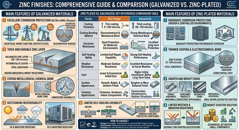 galvanized vs zinc plated