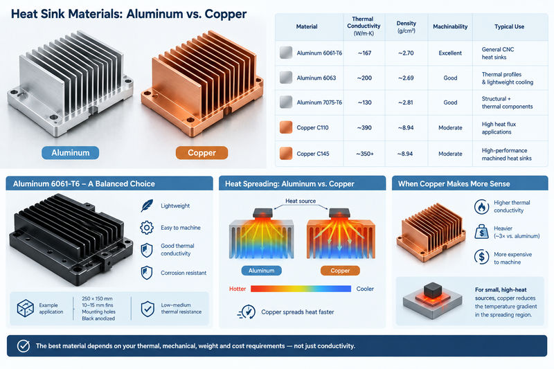 cnc machined heat sink