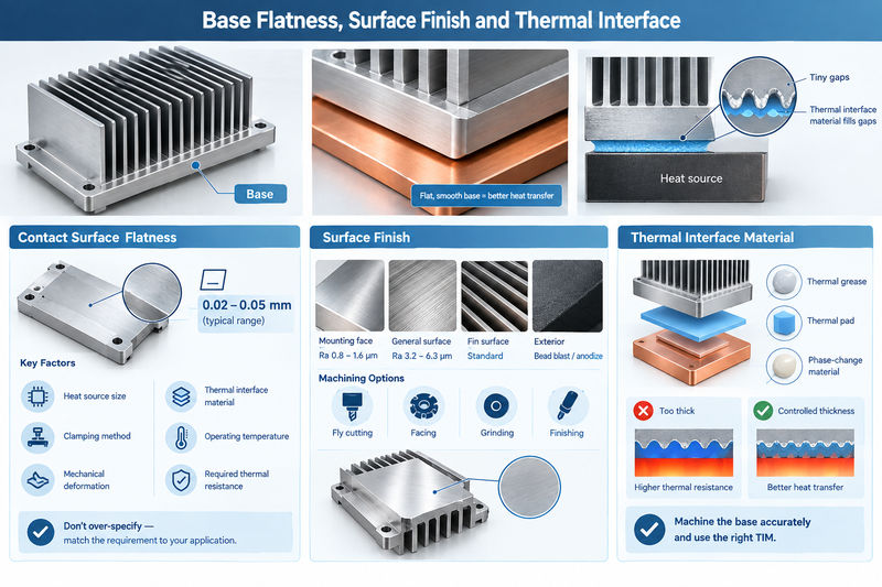 cnc machined heat sink
