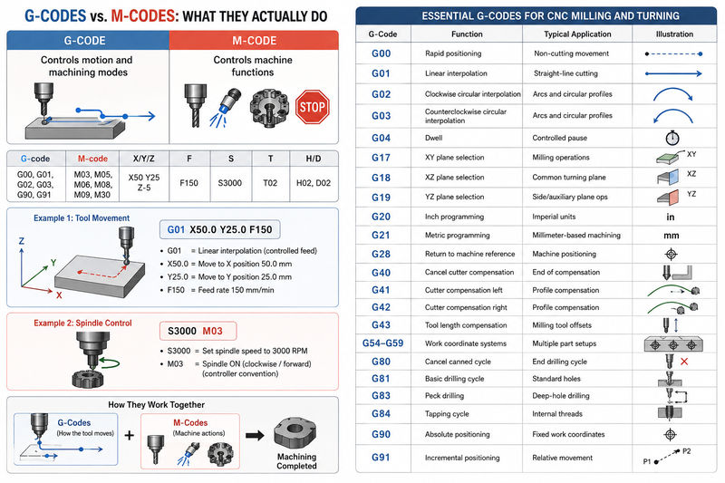 g-codes and m-codes