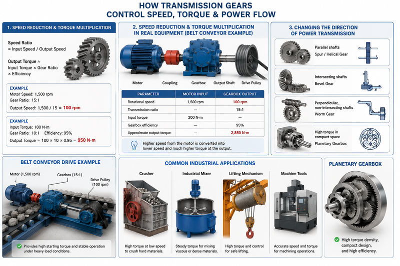 Industrial Uses of Transmission Gears