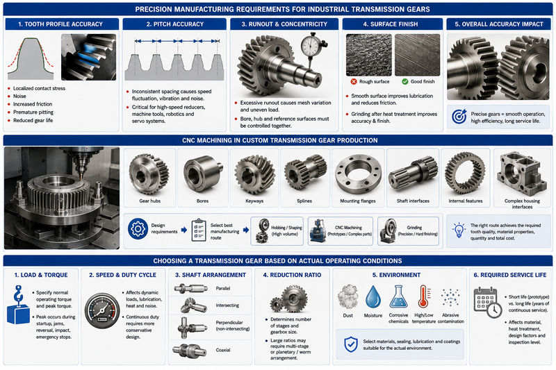 industrial uses transmission gears