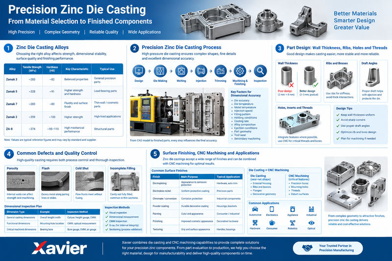 Process Controller Precision Precision Zinc Die Casting | Xavier