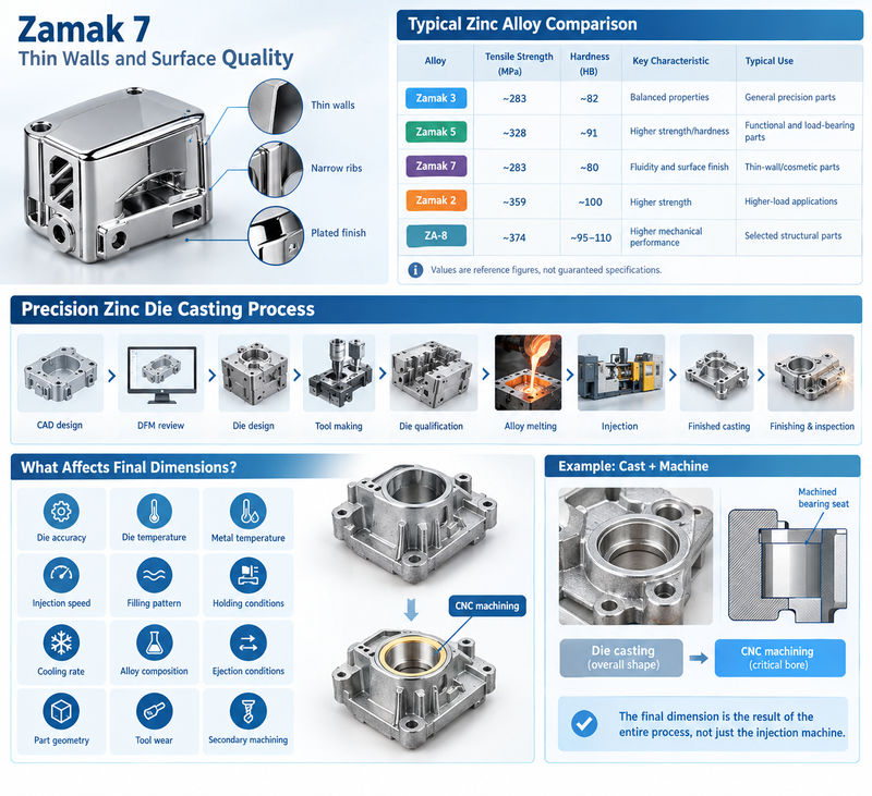 precision zinc die casting