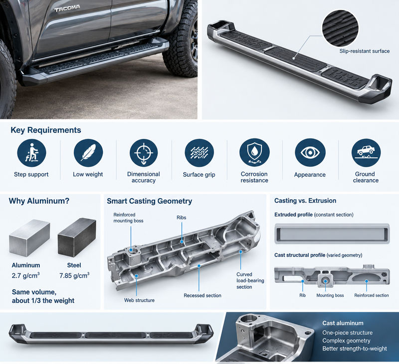 trd cast aluminum running boards