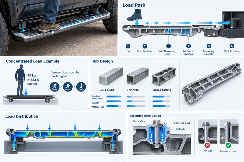 trd cast aluminum running boards