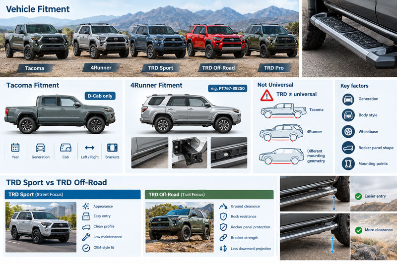 trd cast aluminum running boards