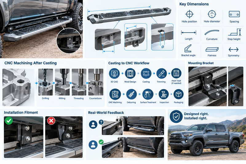 trd cast aluminum running boards