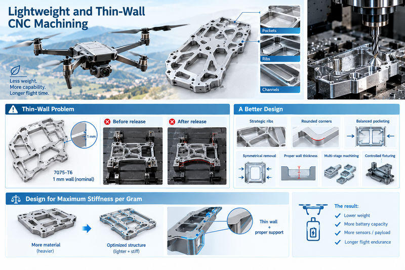 CNC machining for drone parts