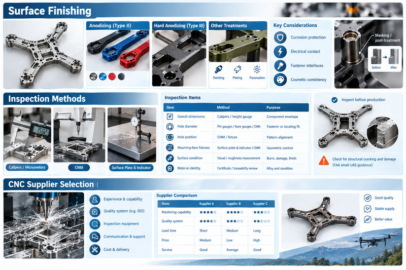 Drone frame CNC milling