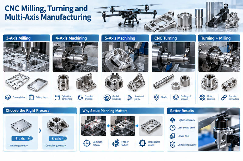 Drone prototype to mass production CNC