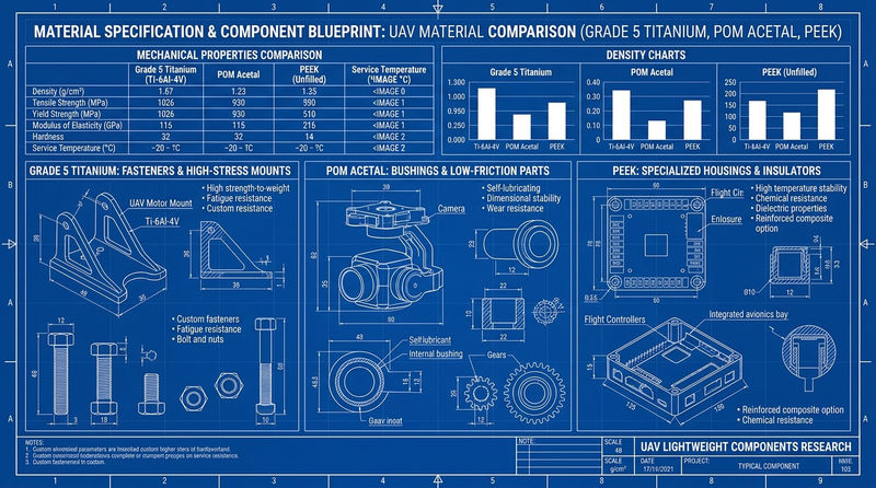 Lightweight UAV component design