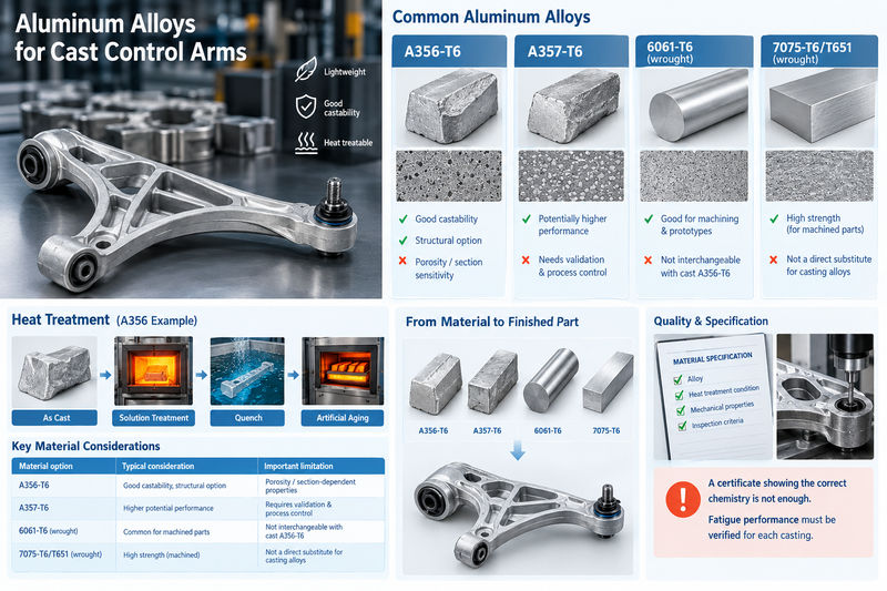 cast aluminum control arm